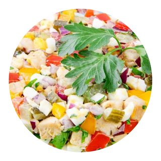 Салат з куркою і овочами стандарт (180г)