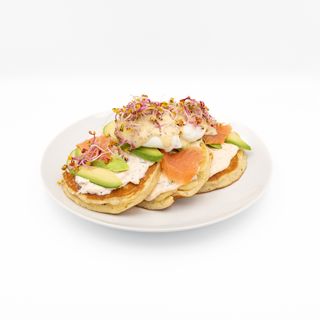 Pancakes z łososiem