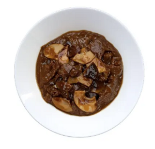 Ternera con setas y bambú