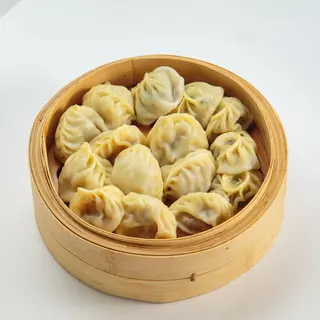 Мини манты с мясом и тыквой