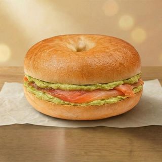 ბეიგელი ავოკადოთი და ორაგულით