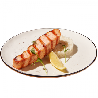 Стейк із лосося з рисом (270г)