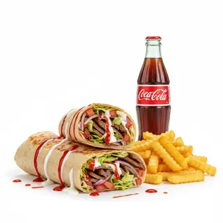 Piadina kebab + patatine + bevanda