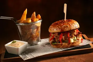 Burger pulled pork