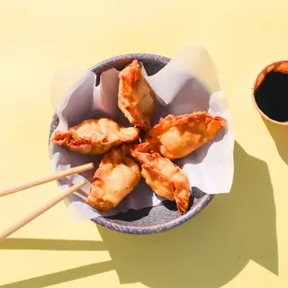 FRIED PORK AND PRAWN DUMPLINGS