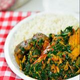 White Rice with Vegetable Stew