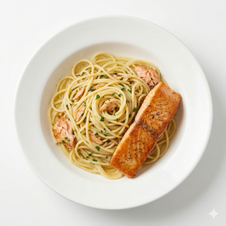 Espaguetti Al Salmón
