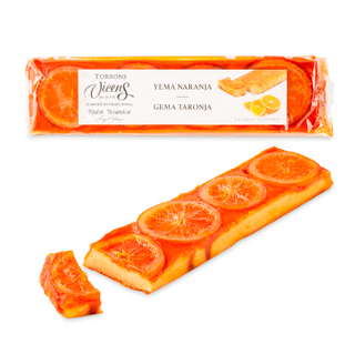 Turrón de Yema a la Naranja Vicens Tabla 300 Gr.