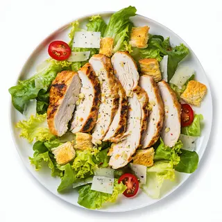 Ensalada Cesar Con Pollo A La Plancha