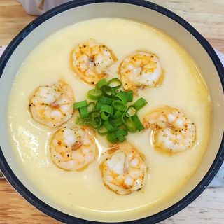  C16. Jeleu de ou cu creveti la abur/虾仁蒸蛋/Steamed egg with shrimp
