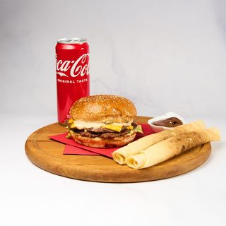 Chicago Original Double + 2 palačinke (Nutella i plazma) + Coca-Cola