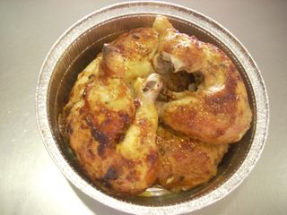 medio pollo asado