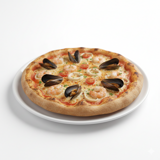 Pizza cu fructe de mare