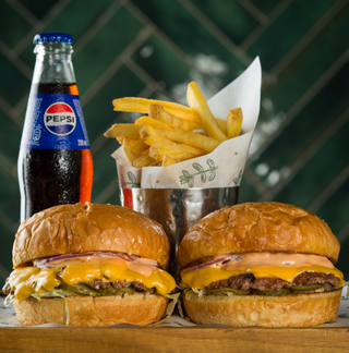 Classic double smash combo + Pepsi