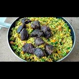 Fried rice with 2 beef