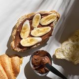 Круассан банан с нутеллой