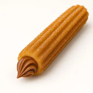Churro relleno de Kinder Bueno