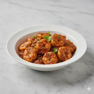 Prawn tawa masala