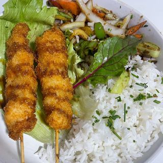 BROCHETTE POULET PANÉ