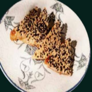 Tostadas de pollo con sésamo