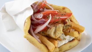 Pita souvlaki pollo