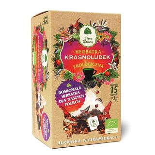 HERBATKA DLA DZIECI KRASNOLUDEK PIRAMIDKI BIO (15 x 3 g) - DARY NATURY