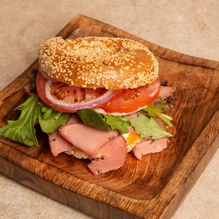 Bagel de dinde fumée