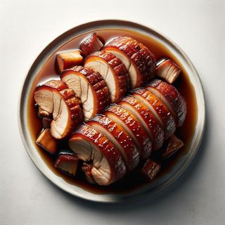 Karczek pieczony w sosie pieczeniowym