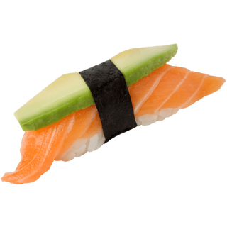 Nigiri Salmón con Aguacate, 2 Piezas