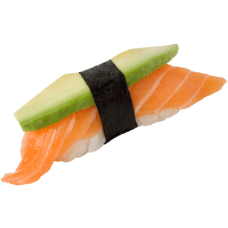 Nigiri Salmón con Aguacate, 2 Piezas