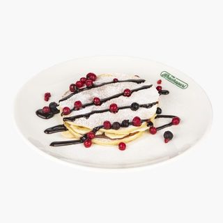 ფანქეიქი  შოკოლადით და კენკრით