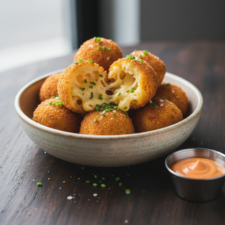 Crochete de mac'n cheese