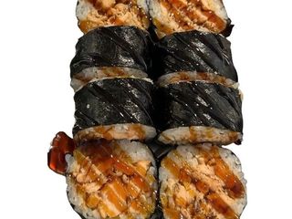 Maki z pieczonym łososiem (120g)
