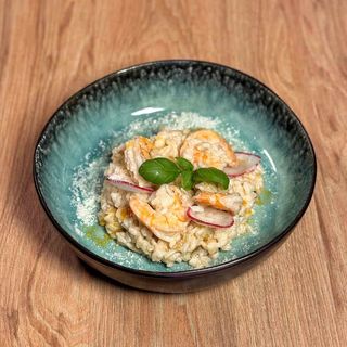 Різотто з тигровими креветками (300г)