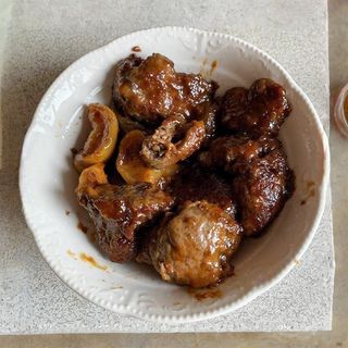 Печінка з карамелізованими яблуками (200 г)