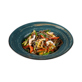 Соба с  тигровыми  креветками