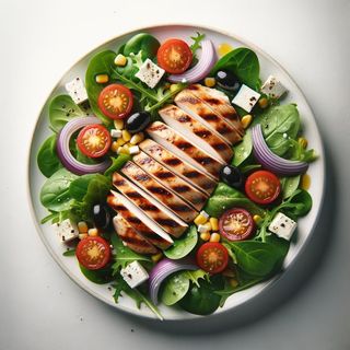 Sałatka z grill. kurczakiem