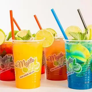 Whiskey apple mojito