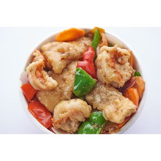 Prawn & Fish Fusion in Chili