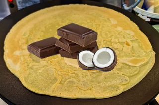 Crepes Cioccolato fondente e cocco