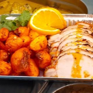 Rolo Assado no Forno de Queijo e Fiambre