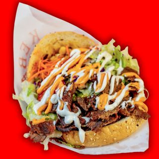 Kebab w bułce Mieszany