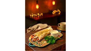 TORTILLA GYROS WOŁOWY XXL