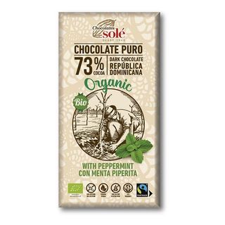 Chocolate Negro 73 % Con Menta Solé 100 Gr