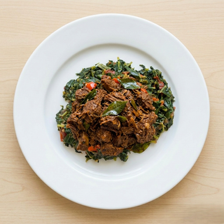 Pulled Beef With Greens