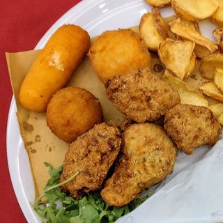 Crocchè pistacchio e mortadella