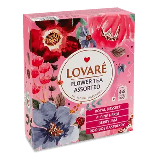 Чай Lovare Flower tea Assorted 4 види (32*1,5г)