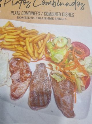 Plato Combinado De Lomo Con Huevo