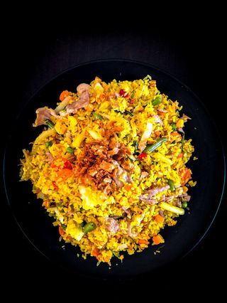 Ryż smażony z wołowiną