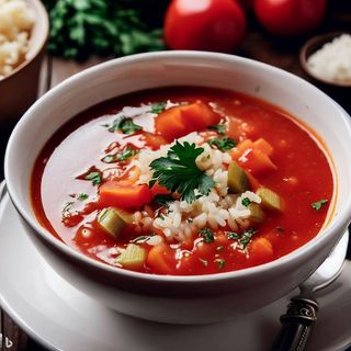 Pomidorowa z ryżem (500ml)